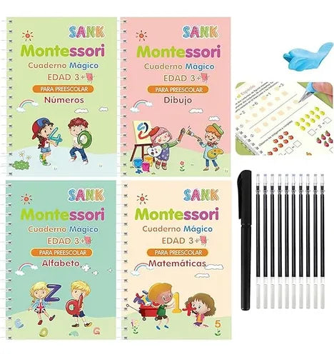 Kit 4 Libros Caligrafia Tinta Magica