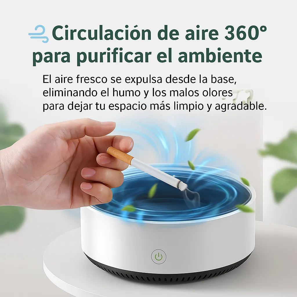 Cenicero Purificador De Aire 2en1