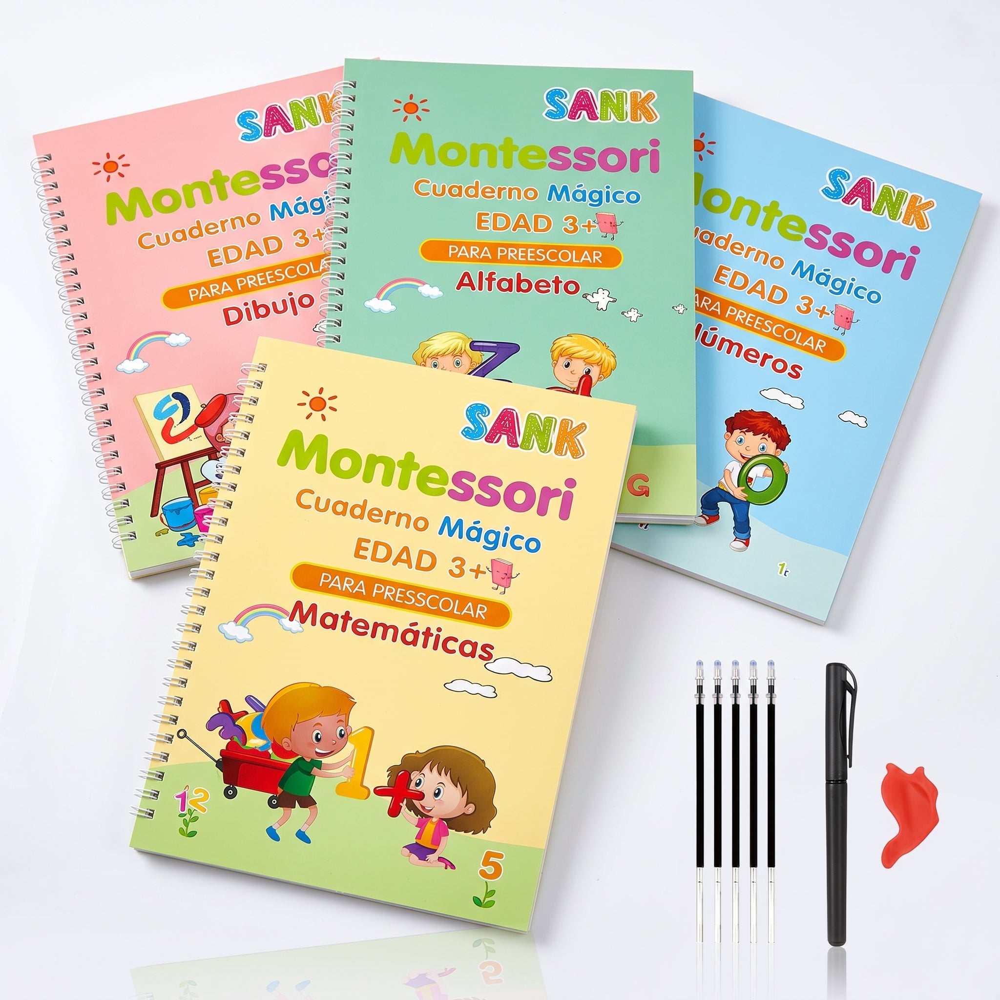 Kit 4 Libros Caligrafia Tinta Magica