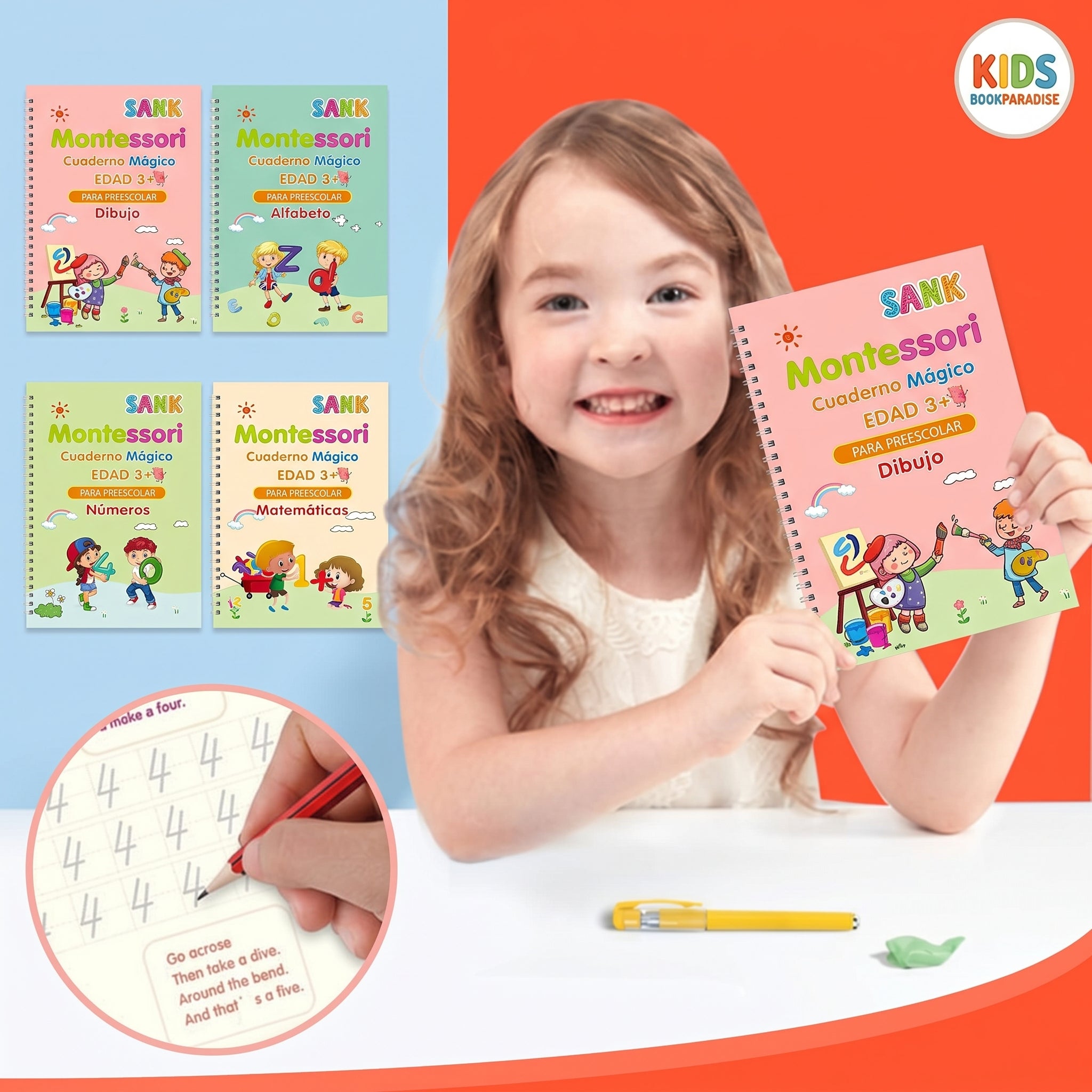 Kit 4 Libros Caligrafia Tinta Magica